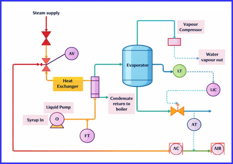 heat-exchangerمثال P&ID برای