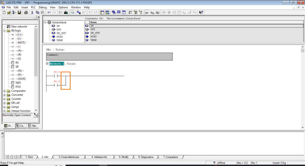 برنامه‌نویسی PLC زیمنس SIMATIC Manager STEP7 - شعبه تعطیل است