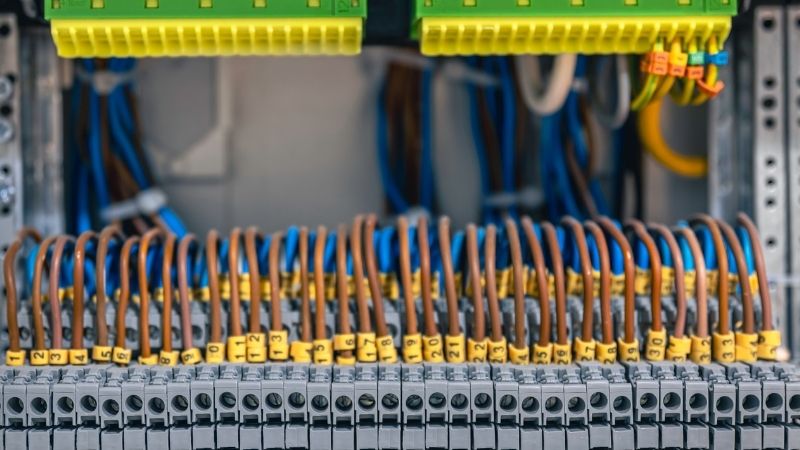 ترمینال بلاک در تابلو کنترل