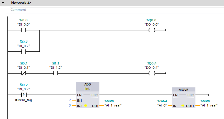 زبان برنامه نویسی پی ال سی Ladder