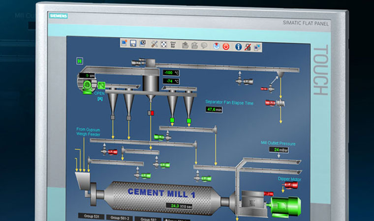 سیستم SCADA کارخانه سیمان
