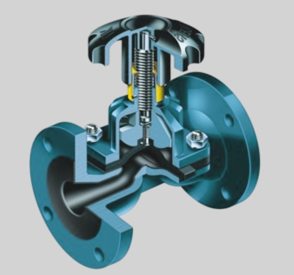 شیر دیافراگمی (Diaphragm valve)