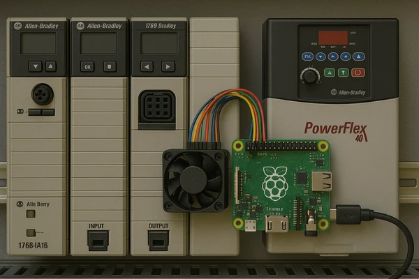 مقایسه برد صنعتی PLC آلن بردلی با برد آموزشی رزبری پای