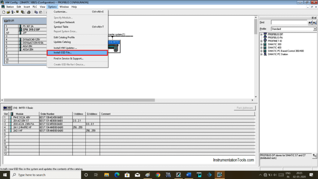 نصب فایل GSD در PLC Step 7 1